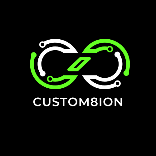 Custom8ion Logo - Software Development
